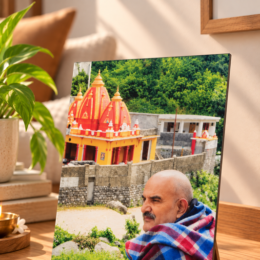 Kainchi Dham Divine Blessings Clear Acrylic Frame